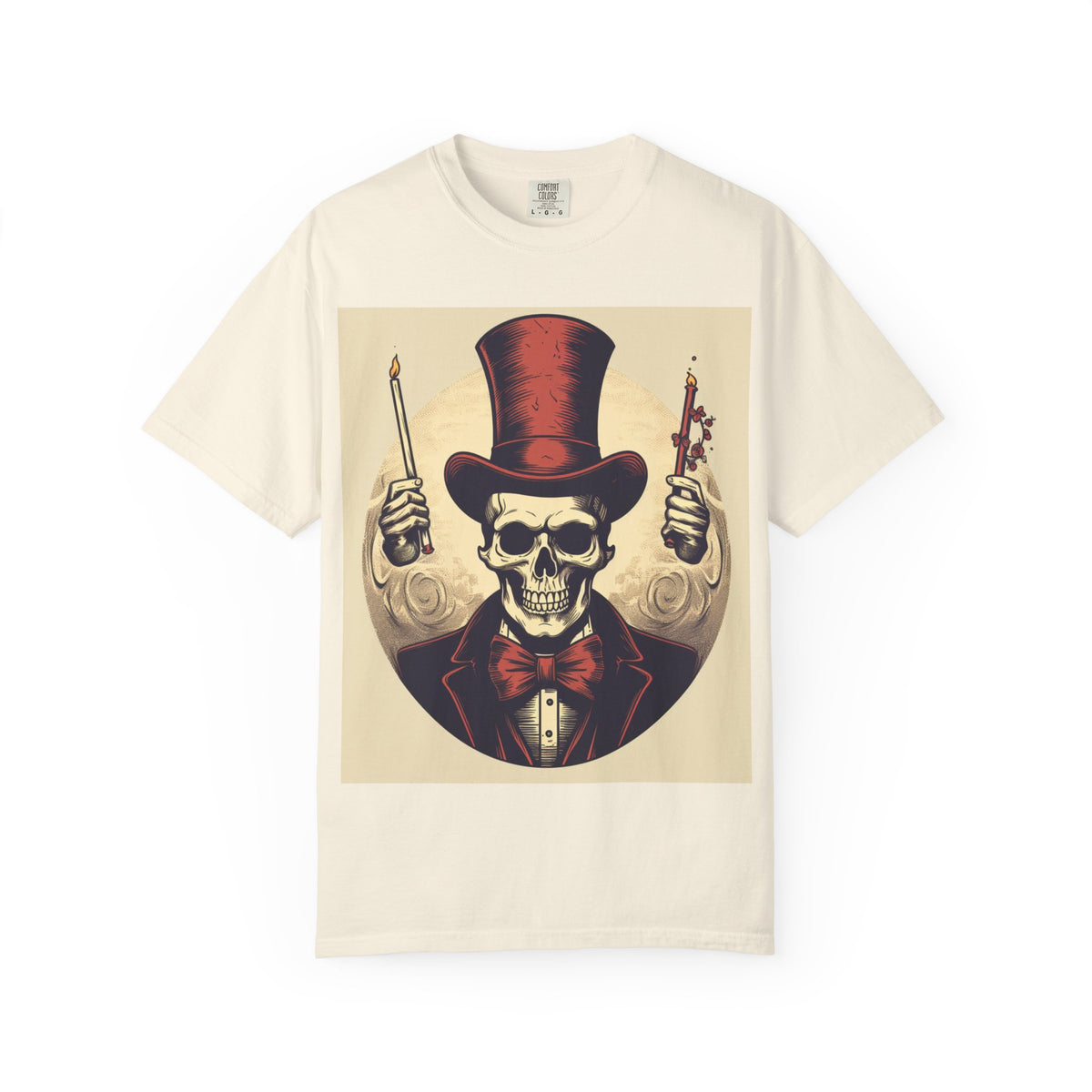 Skull Magician T-Shirt — Vintage Top Hat Skeleton Graphic Tee