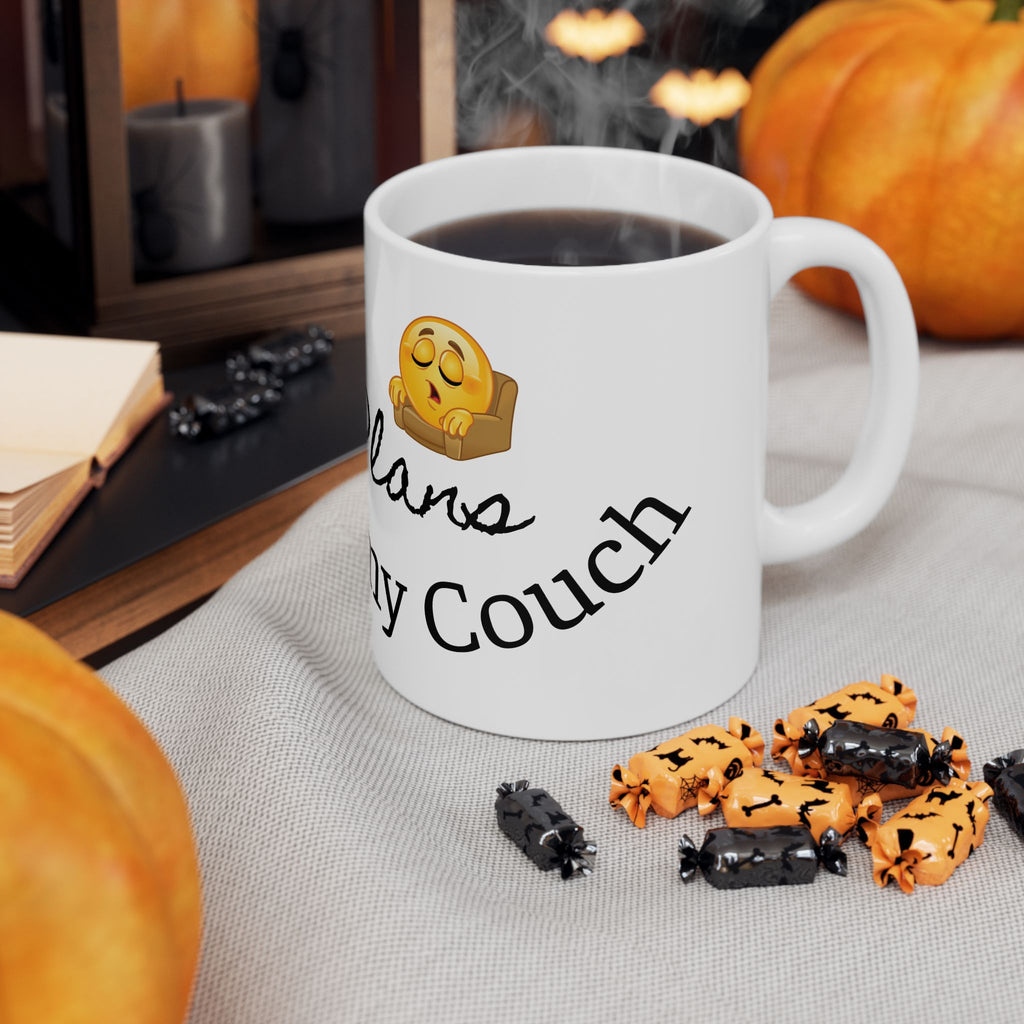 Ceramic Mug - "I Have Plans Wit My Corgi" Cute Dog Emoji Coffee Cup (11oz & 15oz)