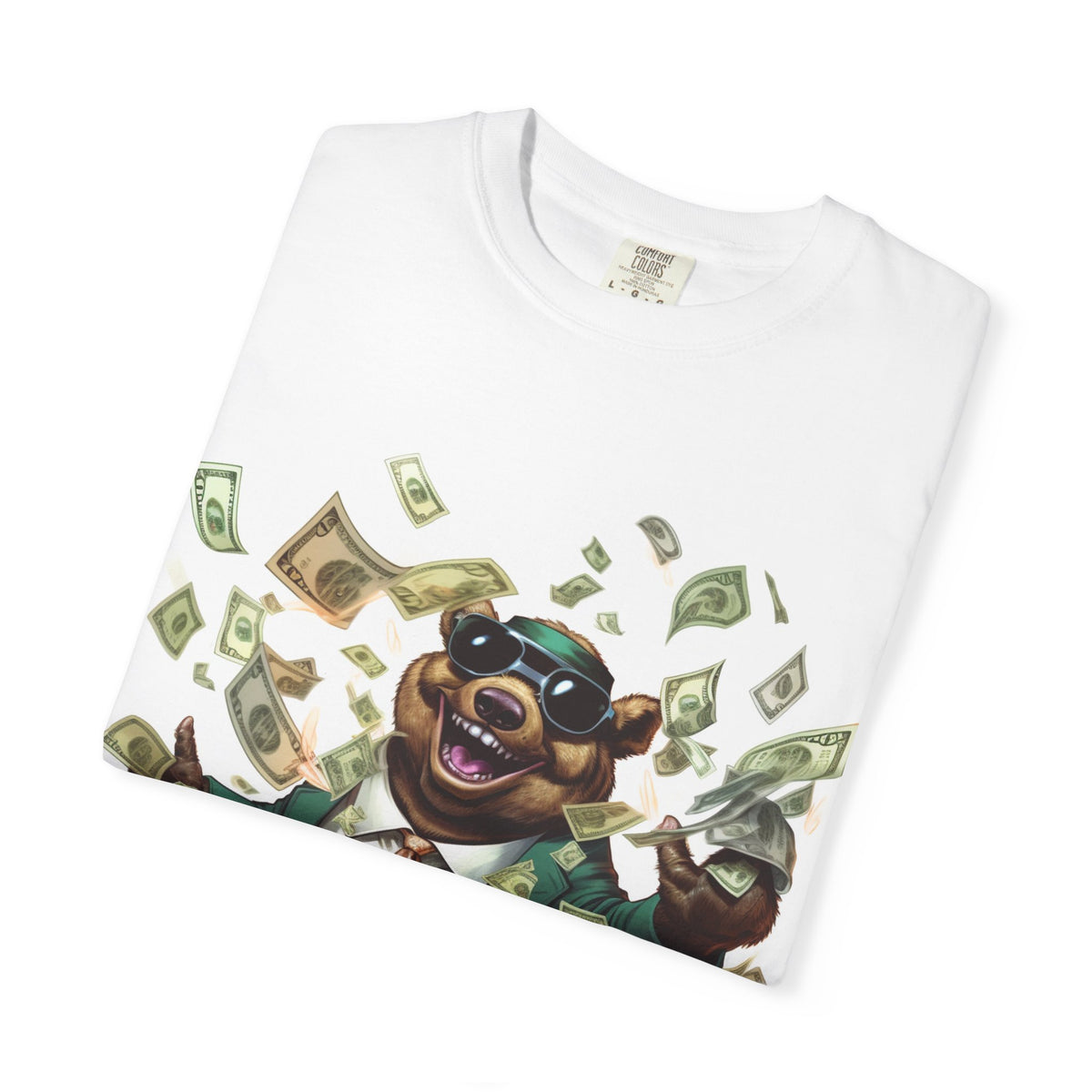 T-Shirt — Playful Money Bear Graphic Tee