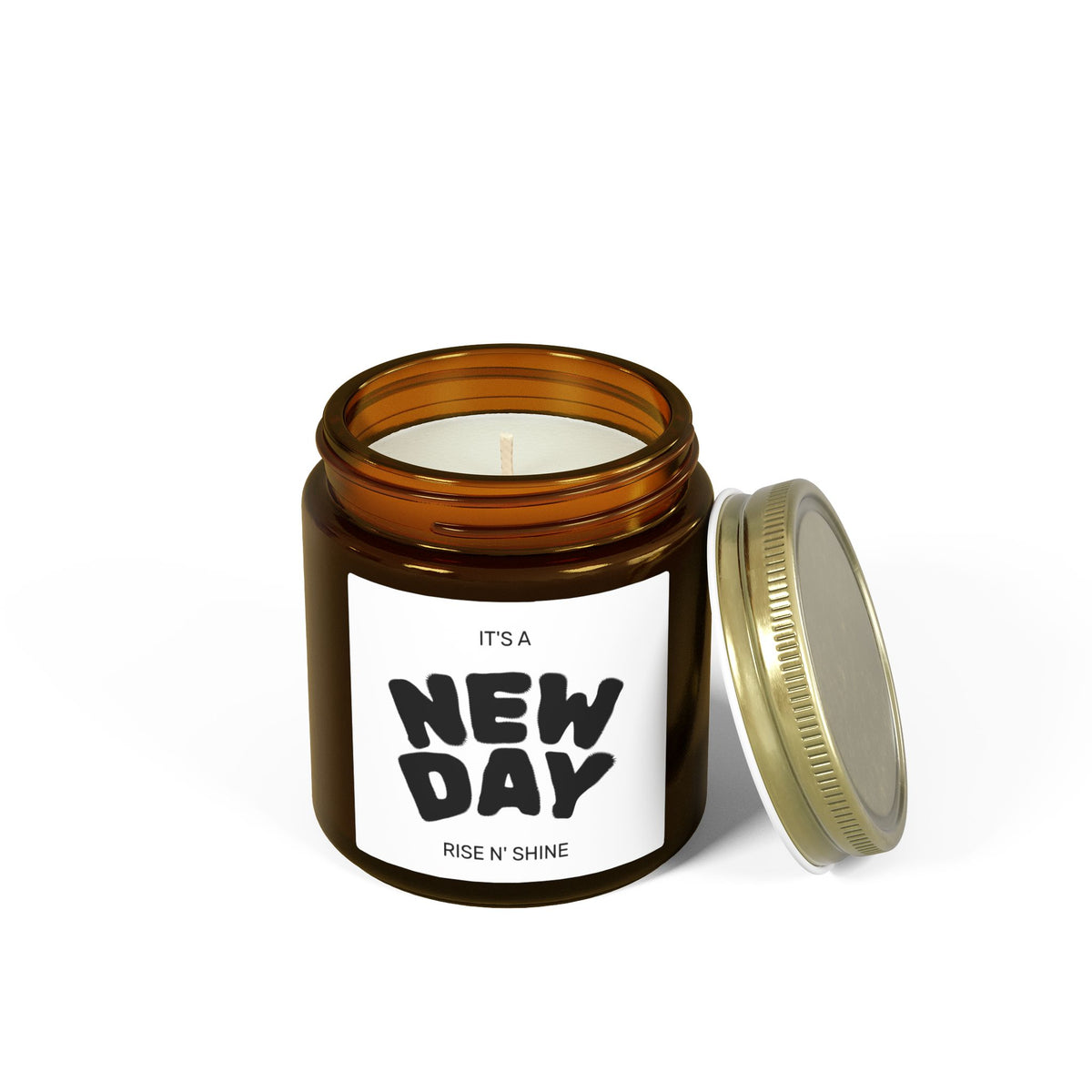 New Day Scented Candle — Coconut Apricot Wax (4oz & 9oz)