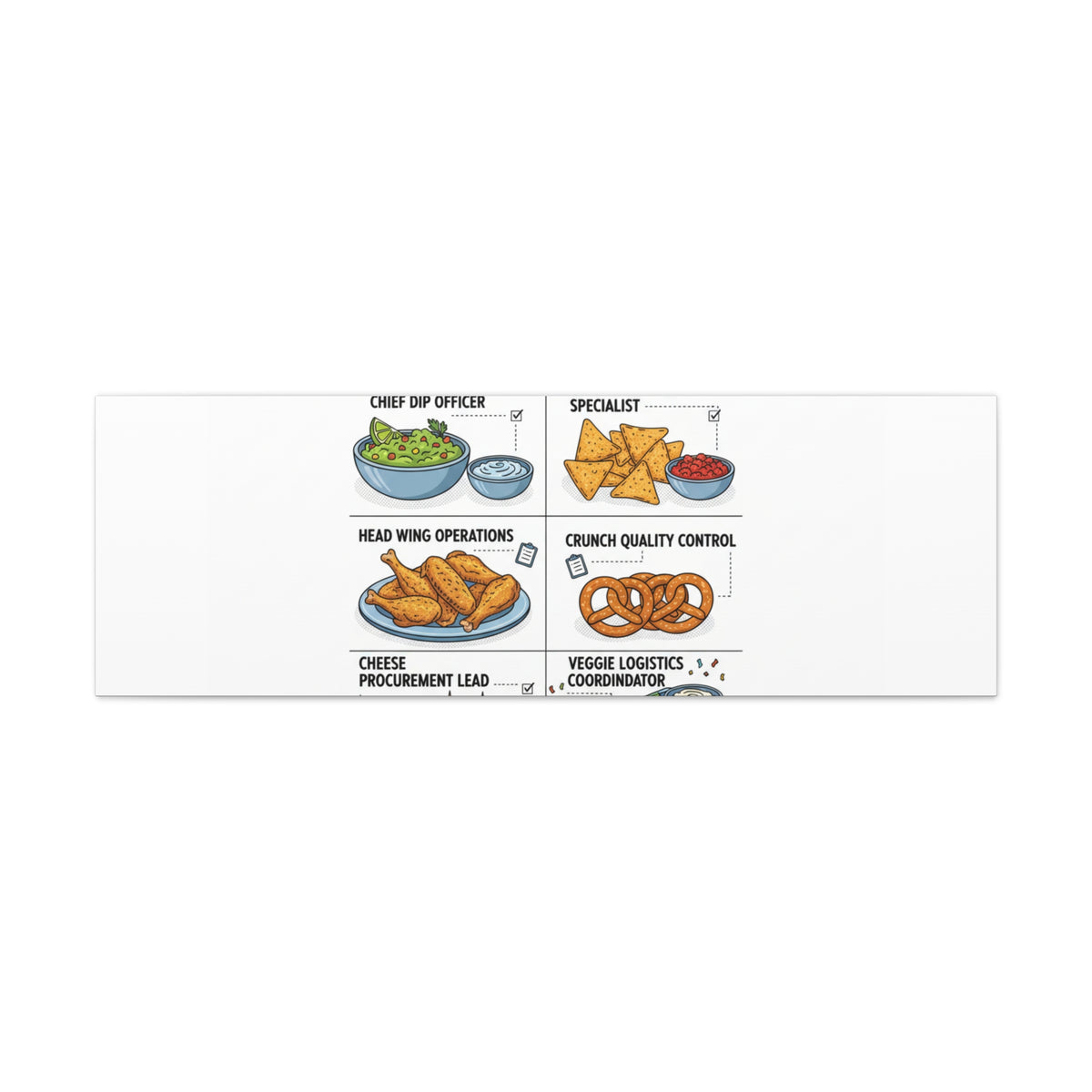 Game Day Snack Logistics Canvas, Dip Strategist Poster | Game Day Blueprint