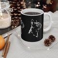 French Bulldog Silhouette Mug — Black & White Dog Coffee Cup, Gift for Dog Lovers