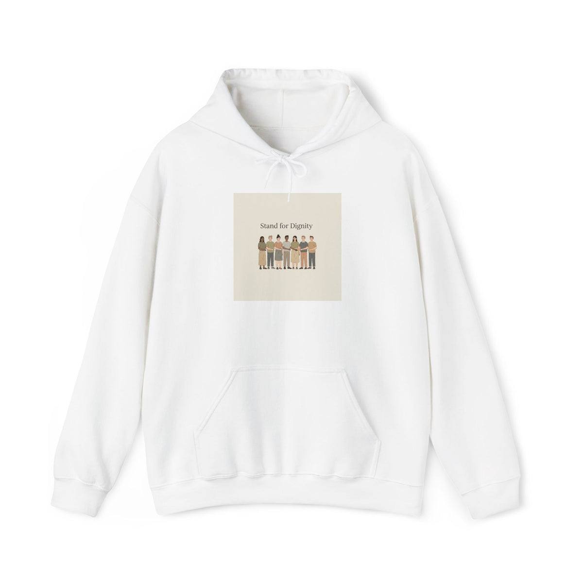 Stand for Dignity Hoodie | human dignity message, unity apparel