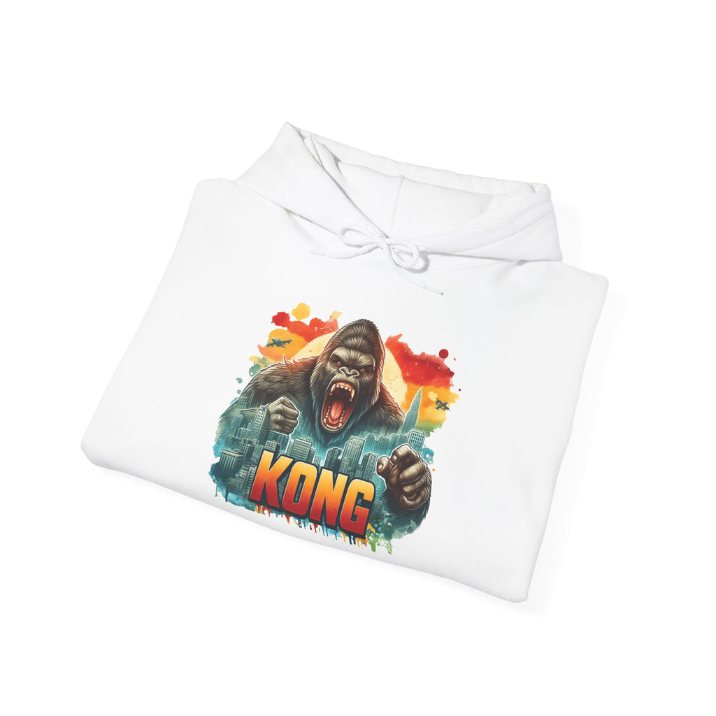 Kong Graphic Hoodie – Retro Sunset Gorilla Design