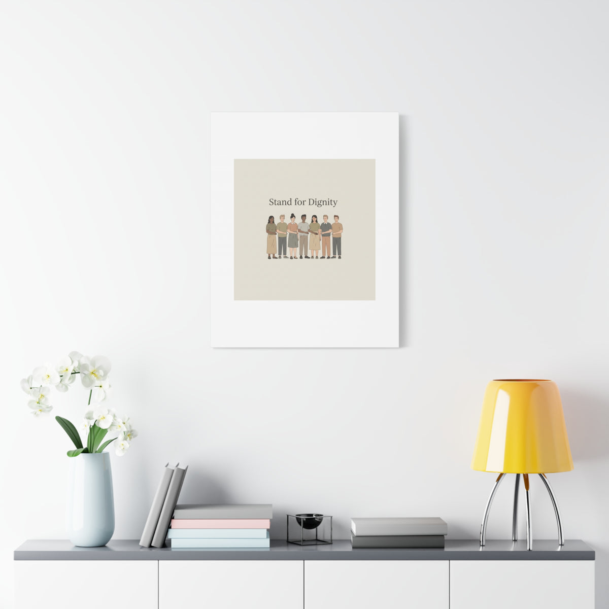 Stand for Dignity Canvas | Unity Poster, Human Dignity Message