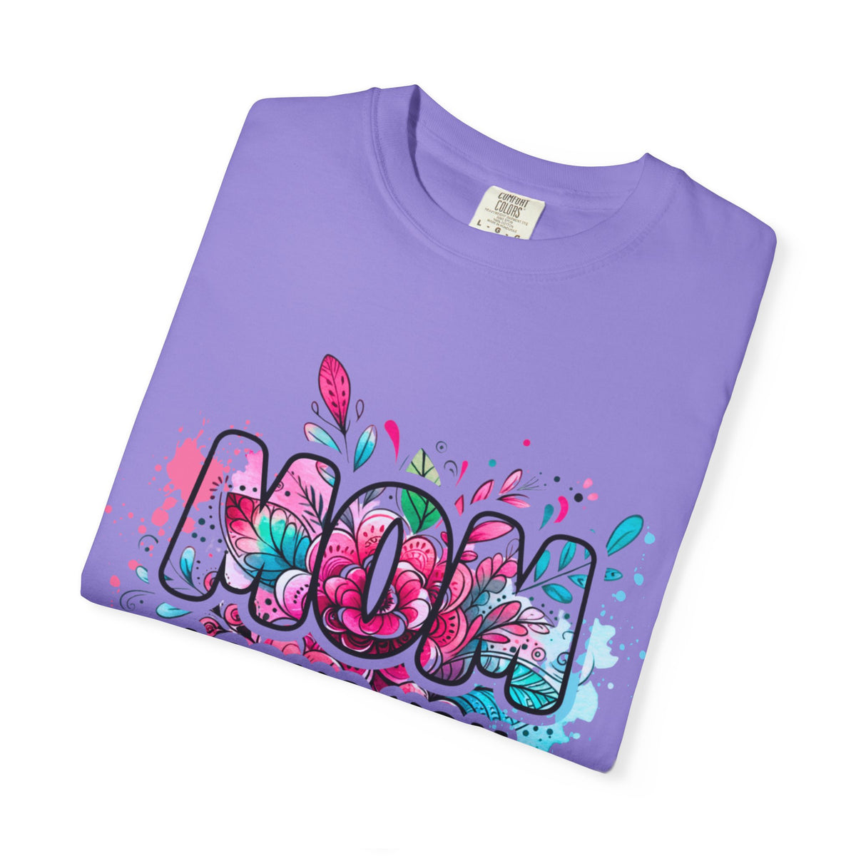 Mom I Love You Floral Watercolor T-Shirt — Mother's Day Gift