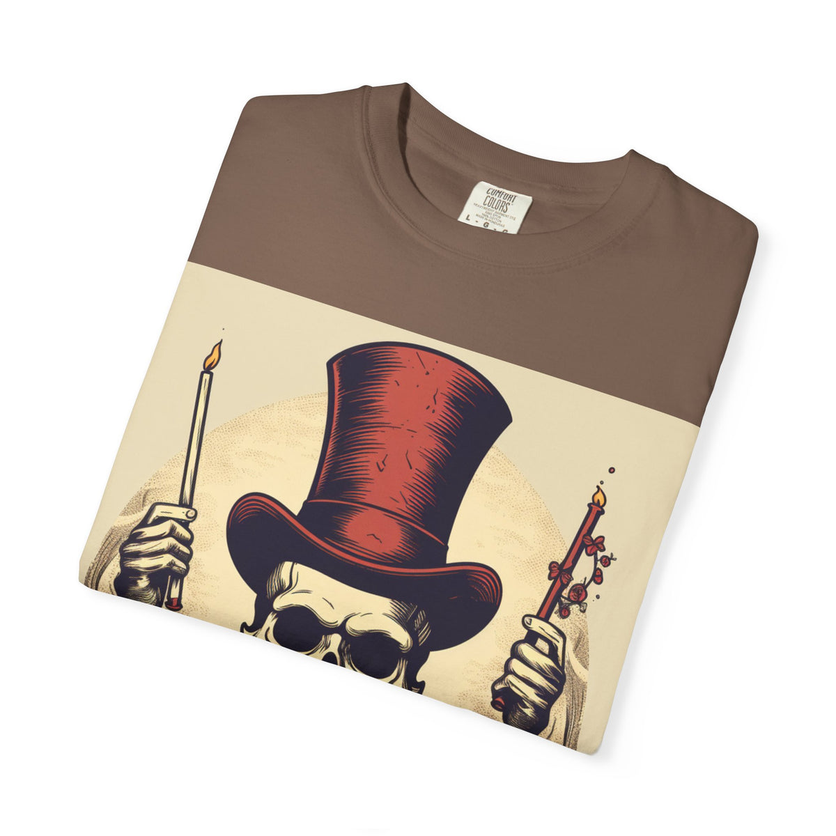 Skull Magician T-Shirt — Vintage Top Hat Skeleton Graphic Tee