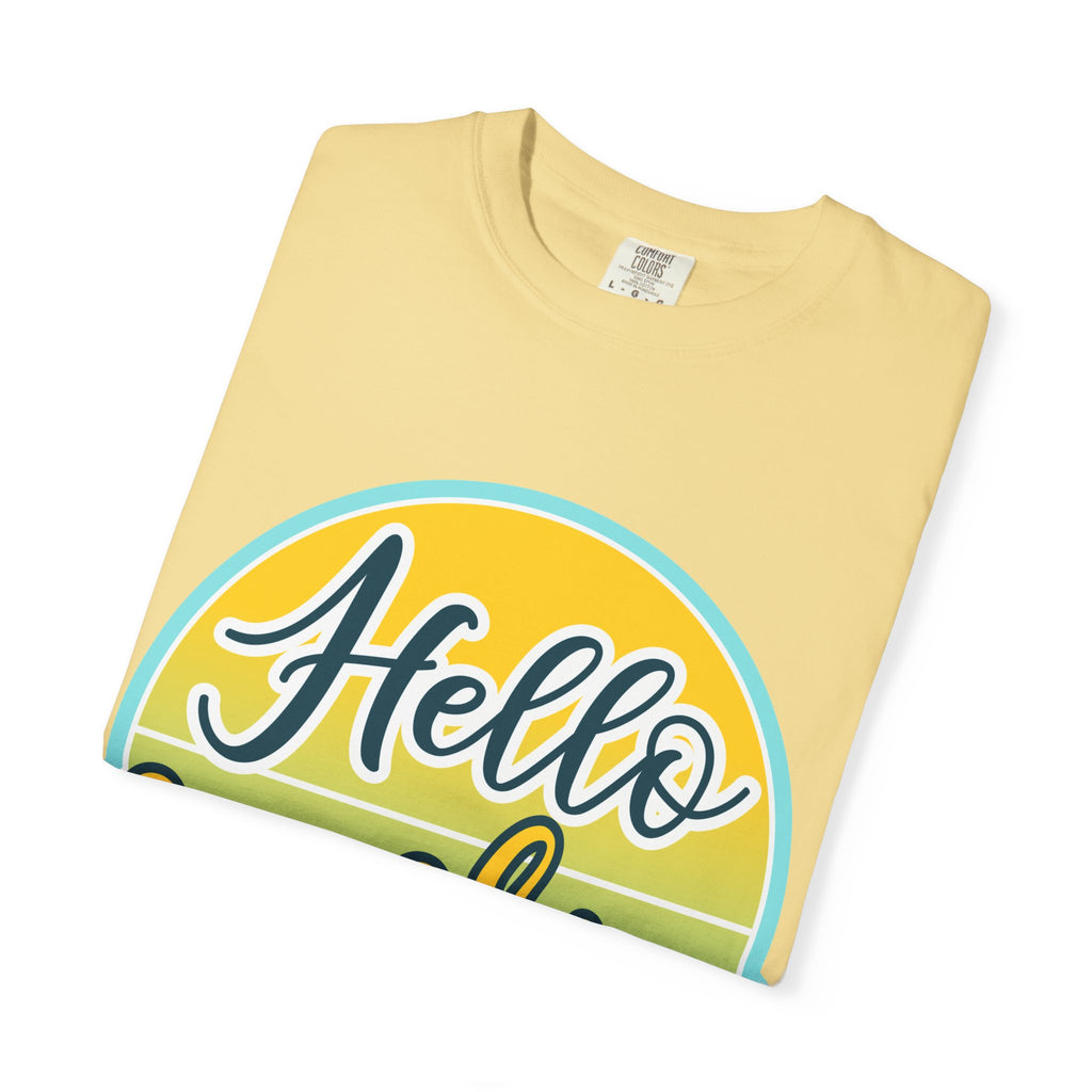 Hello Sunshine T-Shirt — Retro Sun Graphic Tee for Bright, Sunny Vibes