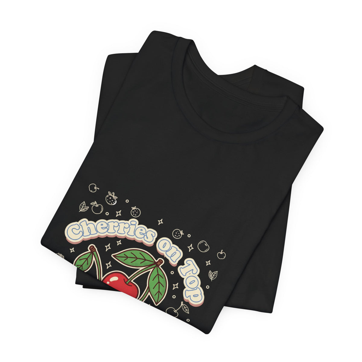 Cherries on Top Tee | Cherry Design Shirt, Retro Kawaii Fruit Graphic