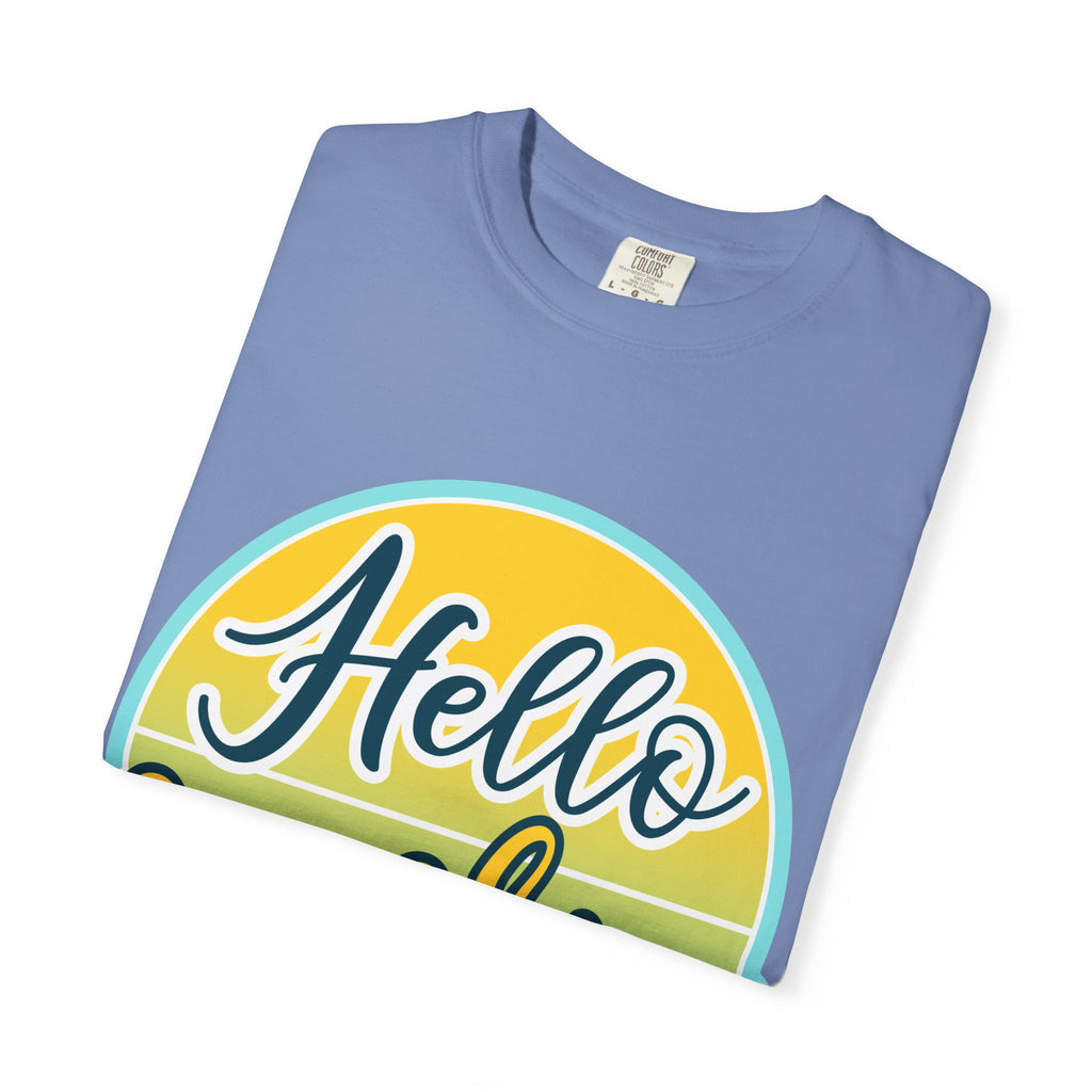 Hello Sunshine T-Shirt — Retro Sun Graphic Tee for Bright, Sunny Vibes