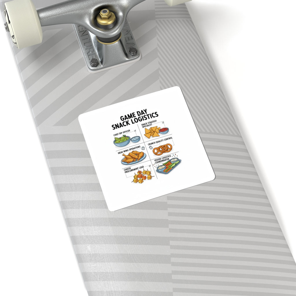 Game Day Snack Logistics Sticker | dip strategist, tailgate blueprint