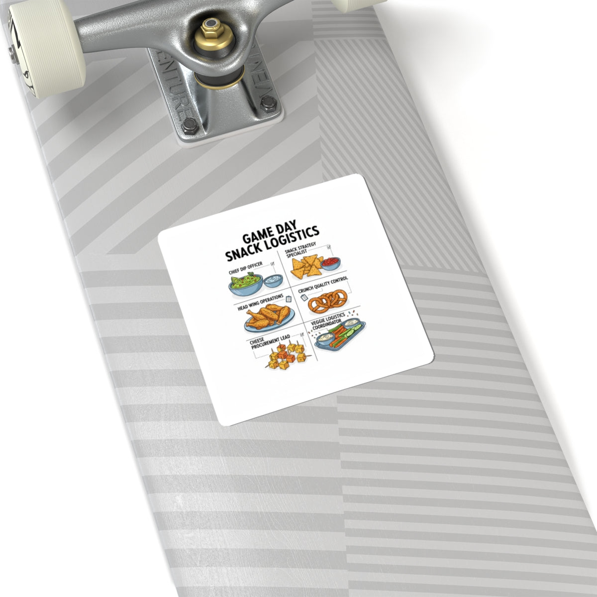 Game Day Snack Logistics Sticker | dip strategist, tailgate blueprint