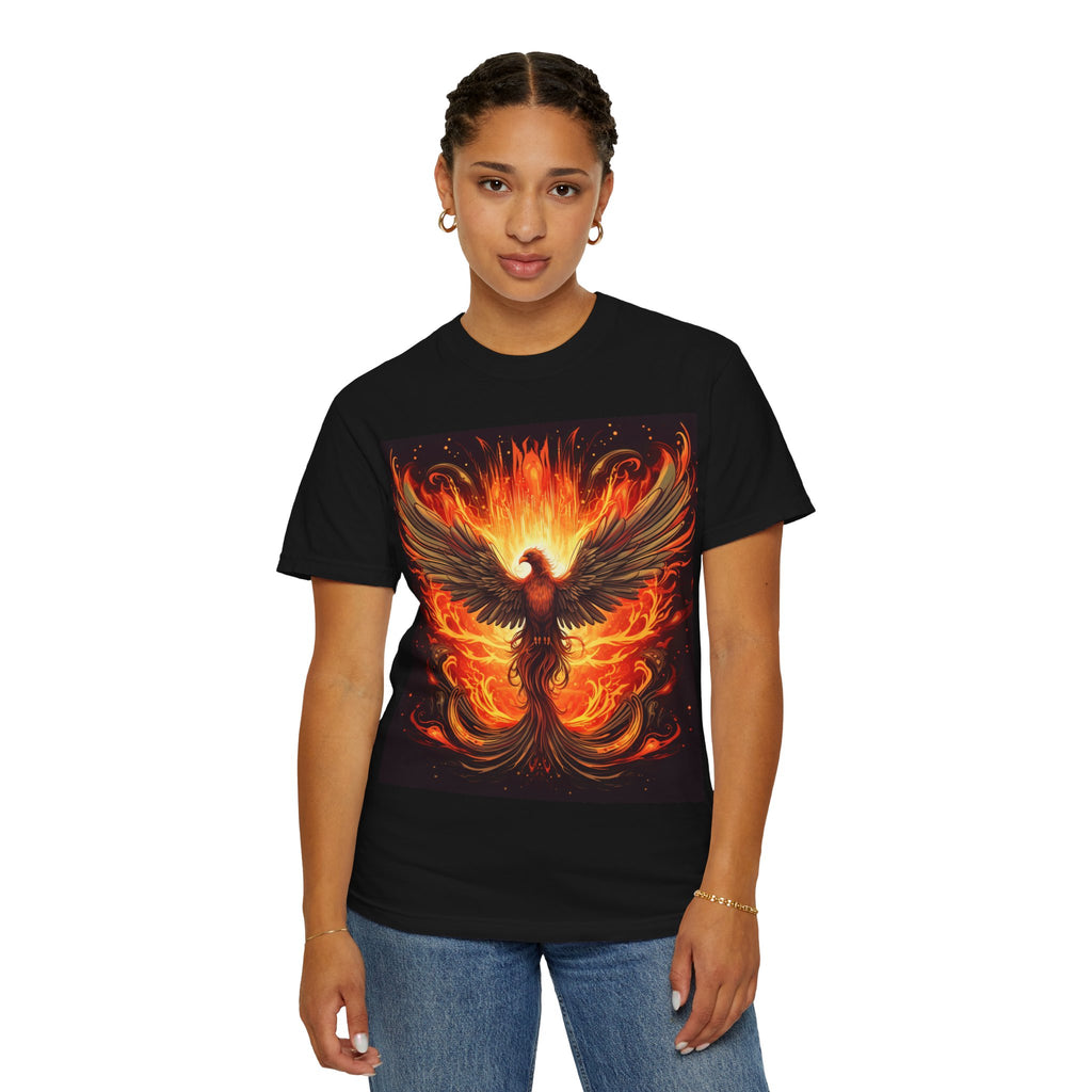 Phoenix Flame T-Shirt — Fiery Mythical Bird Graphic Tee