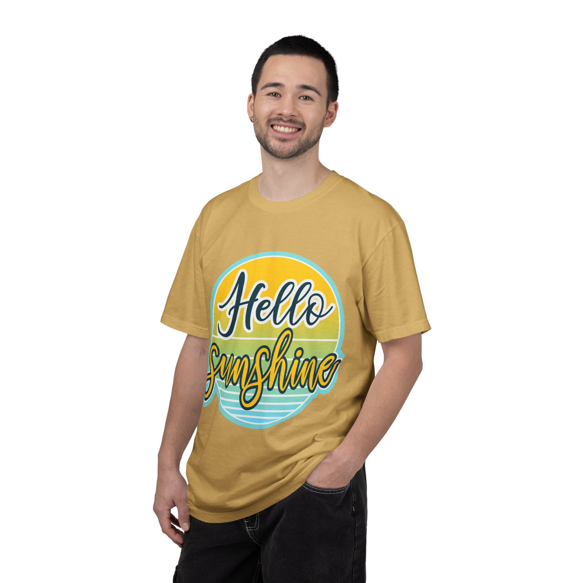 Hello Sunshine T-Shirt — Retro Sun Graphic Tee for Bright, Sunny Vibes